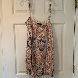 Lulus Paisley Tie Strap Mini Dress Size Medium